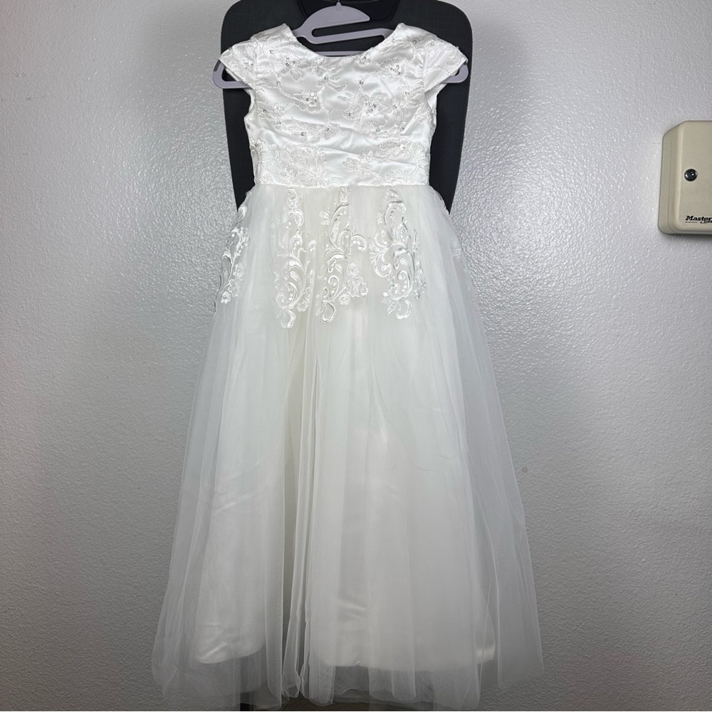 Elegant White Kids Dress